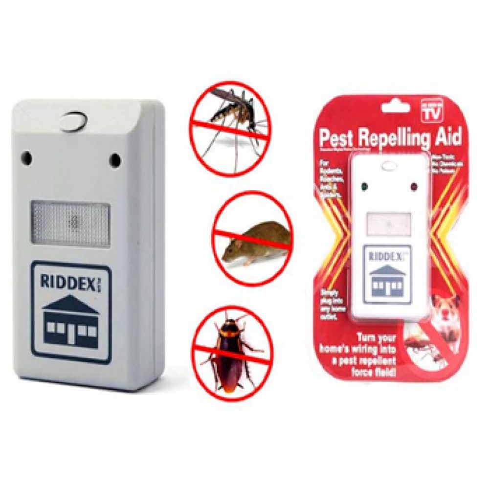 Pest Repelling Aid Dual Ultrasonic Mouse Mosquito Repeller Pack Of 2